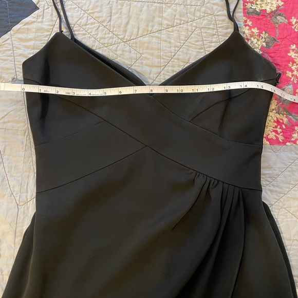 Armani Collezioni black silk blend vintage spaghetti strap body con dress - Picture 3 of 6